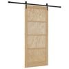 vidaXL Schuifdeur ORKDAL 93 x 211 cm Bewerkt hout Naturel en Zwart