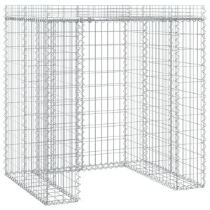 vidaXL Schanskorf voor vuilnisbak 110x91x120 cm gegalvaniseerd ijzer