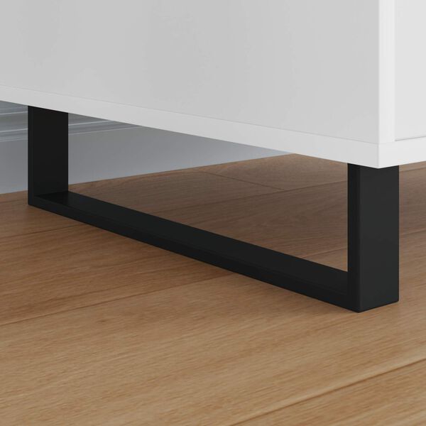 vidaXL Meubelpoten 12 pcs Zwart 43,6 x 4 x 10 mm IJzer