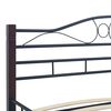 vidaXL Bedframe metaal zwart 120x200 cm