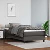 vidaXL Pocketveringmatras medium 100x200x20 cm kunstleer grijs