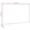 vidaXL Magnetisch whiteboard met massief grenenhouten frame 80x55 cm
