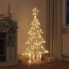 vidaXL Kerstboom met 160 LED Warmwit 150 cm Acryl