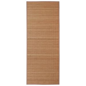 vidaXL Tapijt rechthoekig 80x300 cm bamboe bruin