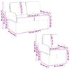 vidaXL Sofa-Sets 3 pcs Donkergroen 115 x 56 x 80 cm Multiplex
