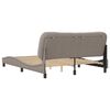 vidaXL Bedframe zonder matras "Hvar" stof taupe 160x200 cm