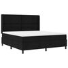 vidaXL LED Box Spring Bed met hoofdeinde Zwart 180 x 200 cm Stof