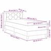 vidaXL Boxspringbed met matras Lichtgrijs 80 x 200 cm Fluweel