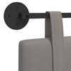 vidaXL Hangend Hoofdeinde Wandgemonteerd Taupe 110 x 55 x 5 cm Stof