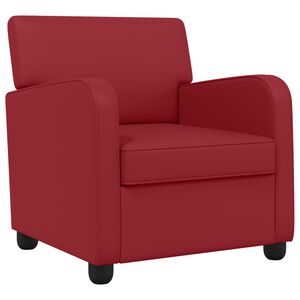 vidaXL Fauteuil Wijnrood Kunstleer