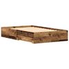 vidaXL Bedframe met lade met opslag Oud Hout 120 x 200 cm Bewerkt hout