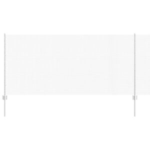 vidaXL Hek met Paal Zilverkleurig