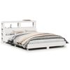 vidaXL Bedframe zonder matras massief grenenhout wit 160x200 cm