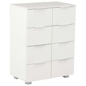 vidaXL Dressoir 60x35x80 cm bewerkt hout hoogglans wit