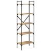 vidaXL Boekenkast 5-laags 56 x 32 x 174 cm Bewerkt hout Artisan Eiken