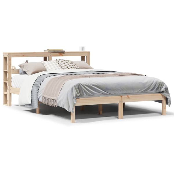 vidaXL Bedframe zonder matras massief grenenhout 140x200 cm