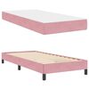 vidaXL Boxspringbed met matras Roze 80 x 200 cm Stof