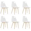vidaXL Eetkamerstoelen 6 st PET transparant