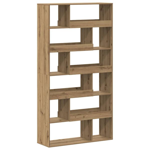 vidaXL Boekenkast 100x33x187,5 cm bewerkt hout artisanaal eikenkleurig
