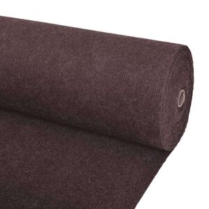 vidaXL Tapijt Bruin 1,2 x 15 m Polyester