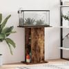vidaXL Aquariumstandaard 60,5x36x72,5 cm bewerkt hout gerookt eiken
