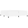 vidaXL Bedframe met matras Wit 200 x 200 cm Stof
