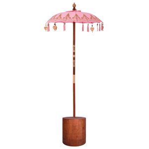 vidaXL Balinese parasol met basis 2 st Roze