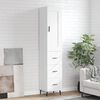 vidaXL Hoge kast 34,5x34x180 cm bewerkt hout wit