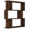 vidaXL Boekenkast / kamerscherm 80x24x96 cm bewerkt hout gerookt eiken