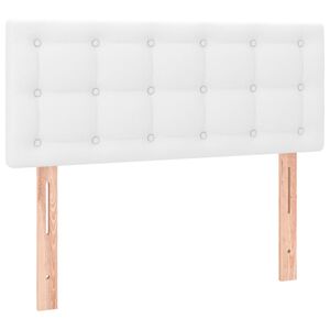 vidaXL Hoofdbord 100x5x78/88 cm kunstleer wit