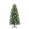 vidaXL Kunstkerstboom met 150 LED met standaard Groen 150 cm PE en PVC