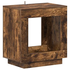 vidaXL Bijzettafel Gerookt eiken 60 x 40 x 65 cm Bewerkt hout