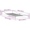 vidaXL Bedframe Bruin 100 x 220 cm Massief grenenhout