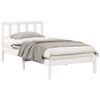vidaXL Bedframe met hoofdeinde Bruin 100 x 200 cm Massief grenenhout