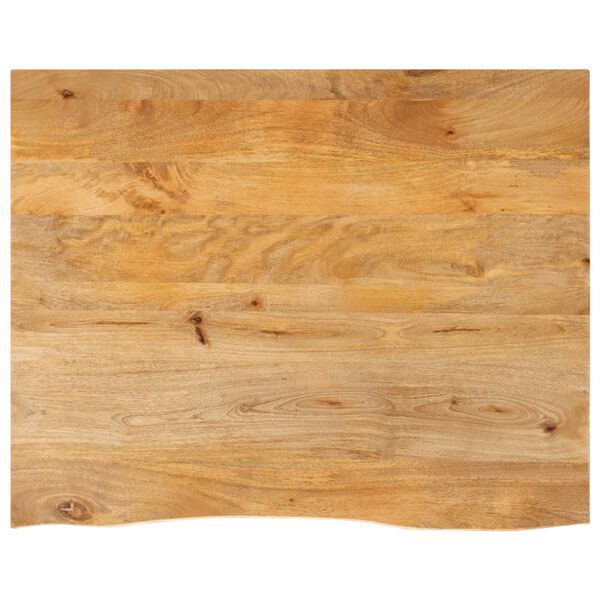 vidaXL Tafelblad met natuurlijke rand 100x80x2,5 cm massief mangohout