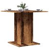 vidaXL Eettafel 80x80x75 cm bewerkt hout oud houtkleurig