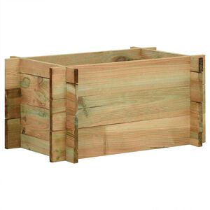 vidaXL Tuin Verhoogd Groentenbed Groen 80 x 80 x 32 cm