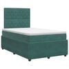vidaXL Boxspringbed met matras Donkergroen 120 x 200 cm Fluweel
