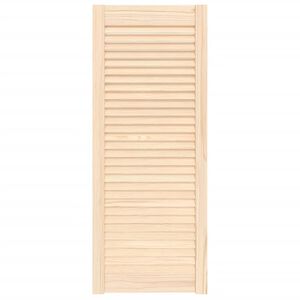 vidaXL Kastdeur met lamellen 99,3x39,4 cm massief grenenhout
