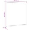 vidaXL Magnetisch whiteboard met massief grenenhouten frame 40x40 cm