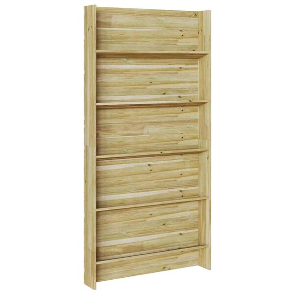 vidaXL Plantenstandaard met plank Bruin 90 x 15 x 180 cm
