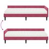 vidaXL Hoekbedframe met Matras Anders 2 pcs Groen Fluweel