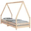 vidaXL Kinderbedframe 90x200 cm massief grenenhout