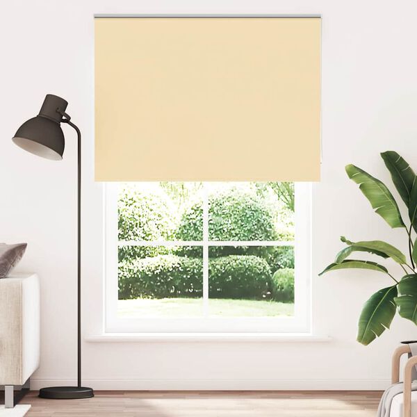 vidaXL Rolgordijn verduisterend 150x230 cm stofbreedte 146,6 cm beige