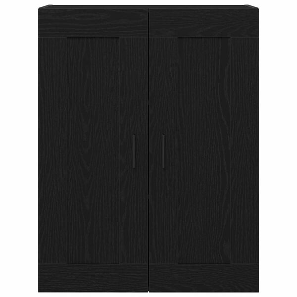 vidaXL Wandkast Zwart Eiken 69,5 x 34 x 90 cm Bewerkt hout