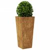 vidaXL Plantenbakken 2 st 35x35x75 cm weervast staal