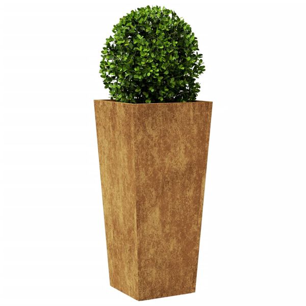 vidaXL Plantenbakken 2 st 35x35x75 cm weervast staal