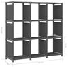 vidaXL Kast met 9 vakken 103x30x107,5 cm stof grijs