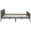 vidaXL Bedframe met 2 lades massief grenenhout donkergrijs 200x200 cm