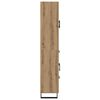 vidaXL Hoge kast met lade 2 pcs Artisan Eiken Bewerkt hout